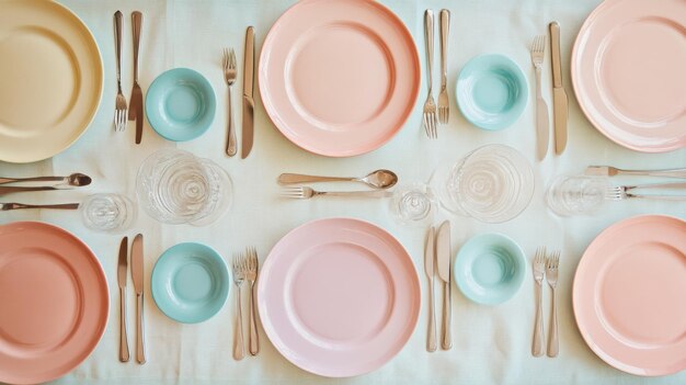 Сервировка стола с блюдами